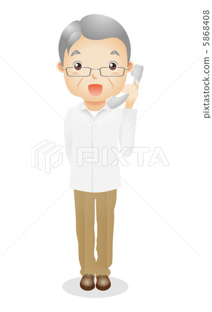 一個老男性例證 一個老男性例證 5868408