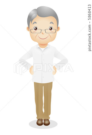 一個老男性例證 5868413