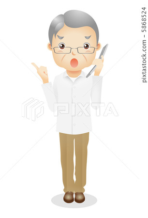 An old male illustration 5868524