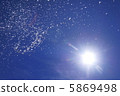 Dots in the blue sky 5869498