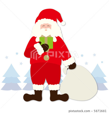 Santa Claus - 1 (background ant) - Stock Illustration [5871681] - PIXTA