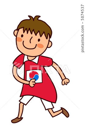 Portrait of Boy running 5874537
