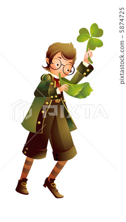 Boy blowing a flute 5874725