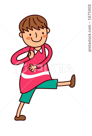 Portrait of Boy exercising 5875008