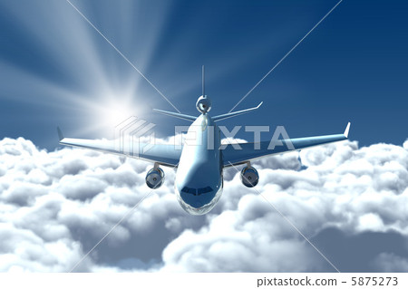 飛機在雲層之上 飛機在雲層之上 5875273