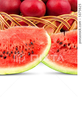 Watermelon and apples 5875625