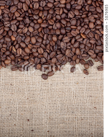 Brown roasted coffee beans. 5876985