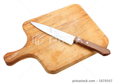 Knife and a cutting board. Knife and a cutting board. 5878507