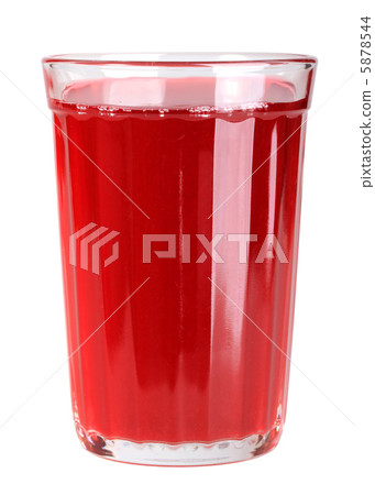 Single glass with red drink 5878544