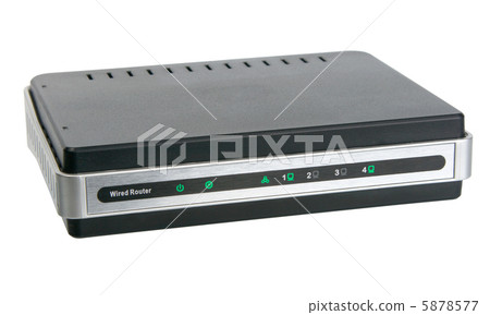 Front view of network wired router 5878577