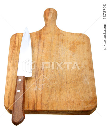 Knife and a cutting board. 5878708