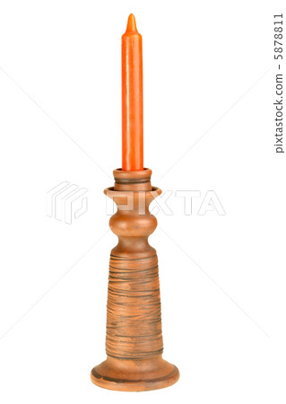 Only no-fire candle in candlestick Only no-fire candle in candlestick 5878811