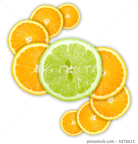 Abstract group of cross citrus fruits Abstract group of cross citrus fruits 5878813