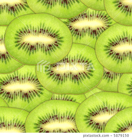 Seamless pattern of green kiwi slices 5879150