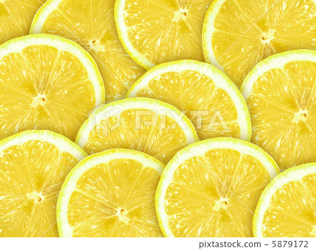 Abstract background with citrus-fruit of lemon slices 5879172