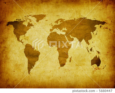 ancient map of the world. 5880447