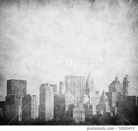 grunge image of new york skyline grunge image of new york skyline 5880453