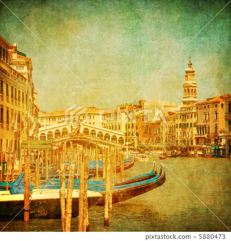 Vintage image of Grand Canal, Venice Vintage image of Grand Canal, Venice 5880473