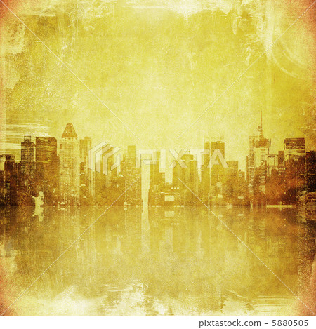 grunge image of new york skyline grunge image of new york skyline 5880505