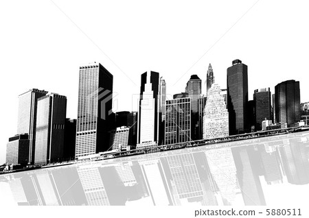 cityscape - silhouettes of skyscrapers 5880511