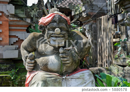 Statue of Balinese demon in Ubud 5880578
