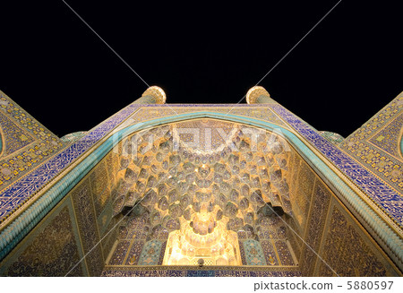 Imam Mosque at night, Isfahan, Iran Imam Mosque at night, Isfahan, Iran 5880597