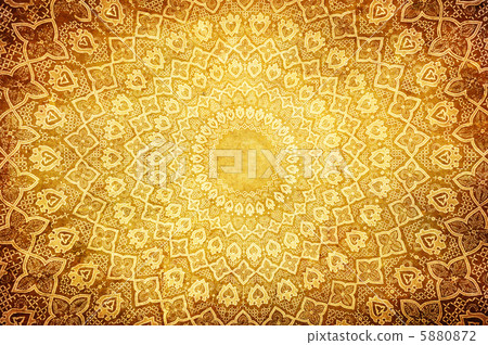 grunge background with oriental ornaments . 5880872