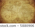 vintage map of the world 1630.. 5880906