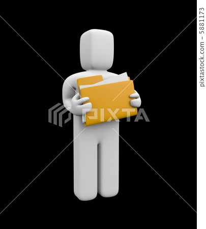 Person hold folder 5881173