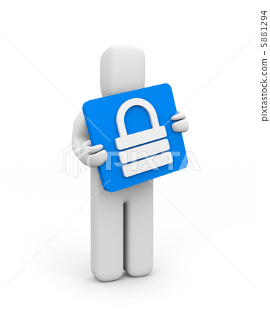 Person and magnify glass icon 5881294