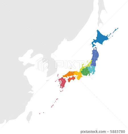 日本地圖 5883780