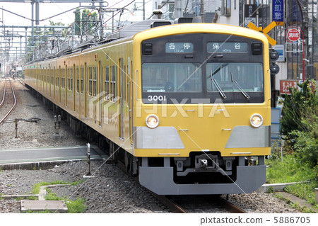 Seibu 3000 series train bound for each stop Yotsuya 5886705
