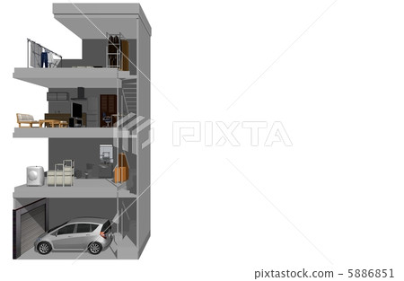 Narrow house 5886851