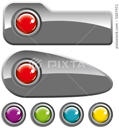 Colored buttons on gray background Colored buttons on gray background 5887451