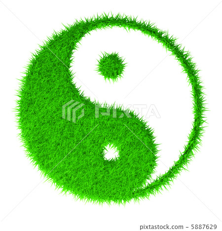The yin and yang grass sign The yin and yang grass sign 5887629
