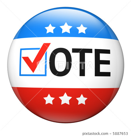 Vote election campaign badge 5887653
