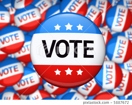 Vote election campaign badge 5887672