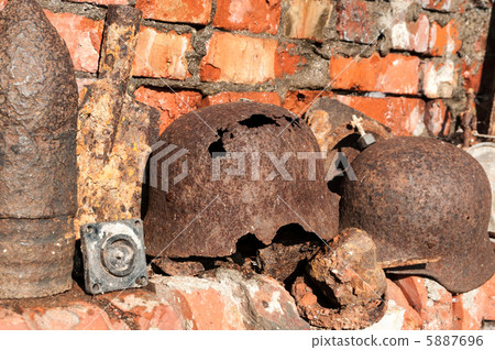 Traces of war. Rusty remains of WWII Traces of war. Rusty remains of WWII 5887696