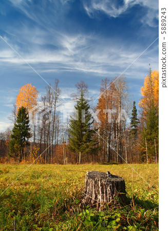 autumn landscape in Ural mountains autumn landscape in Ural mountains 5889243