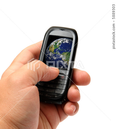 mobile phone in hand 5889303