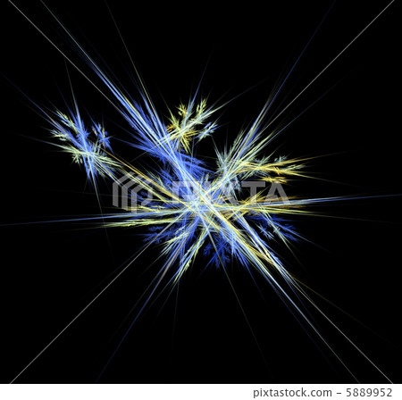 fractal illustration with snowflake shape 5889952