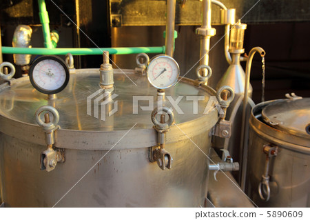 distillation of essential oils in factory 5890609