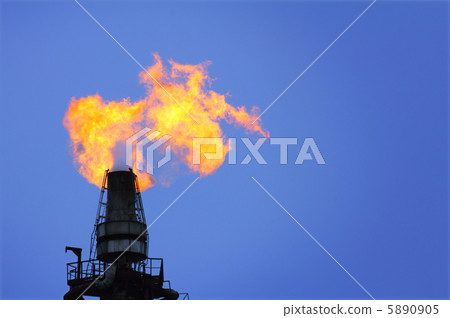 torch is lit on tower refinery torch is lit on tower refinery 5890905
