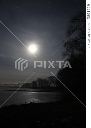 moon over lake moon over lake 5891219