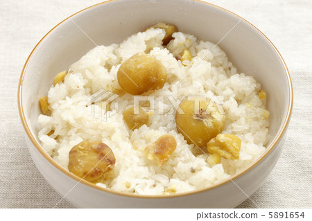 Chestnut rice with red beans Chestnut rice with red beans 5891654