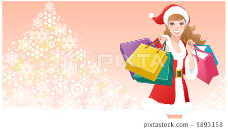 santa hat shopping