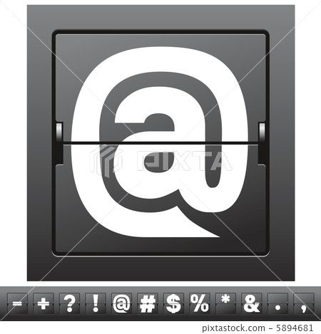 mechanical scoreboard alphabet 5894681