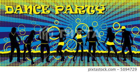 Dance party ticket of different color Dance party ticket of different color 5894729