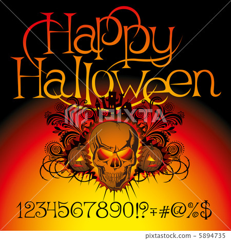 angry halloween skull 5894735