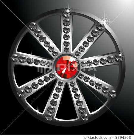 expensive silver diamond wheel 5894868